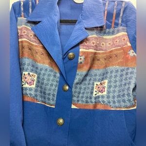 Vintage Unique patchwork floral Button Down.